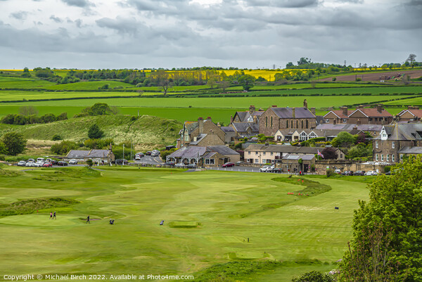 Majestic Alnmouth Golf Course Picture Board by Michael Birch