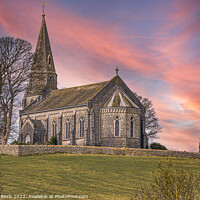 Buy canvas prints of Majestic Beauty of Sunset at Holy Trinity Church by Michael Birch