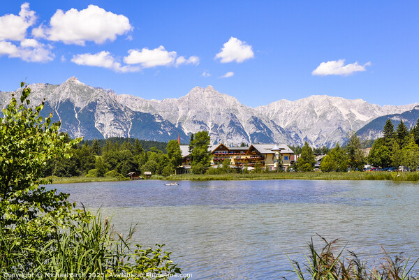  THE WILDSEE, SEEFELD IN TYROL ASTRIA Picture Board by Michael Birch