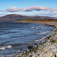 Buy canvas prints of View of Black Combe Fell from Walney Island by Michael Birch