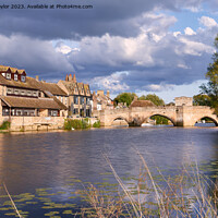 Buy canvas prints of St. Ives bridge, Cambs by Geoff Taylor