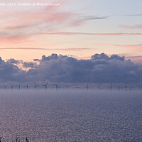 Buy canvas prints of Windfarm in the mist by Geoff Taylor