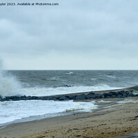 Buy canvas prints of Holland on Sea storm by Geoff Taylor