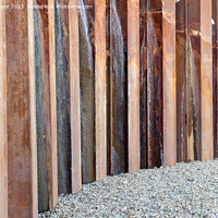 Buy canvas prints of Rusty retaining wall by Geoff Taylor