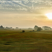 Buy canvas prints of Frinton golf club in the mist by Geoff Taylor