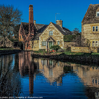 Buy canvas prints of The Old Mill, Lower Slaughter, Cotswolds by Linda Webb
