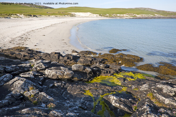 Sandy beach South Bay, Vatersay island, Barra, Outer Hebrides, Scotland, UK Picture Board by Ian Murray