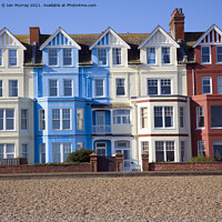 Buy canvas prints of Seaside buildings along the front, Aldeburgh, Suffolk, England by Ian Murray