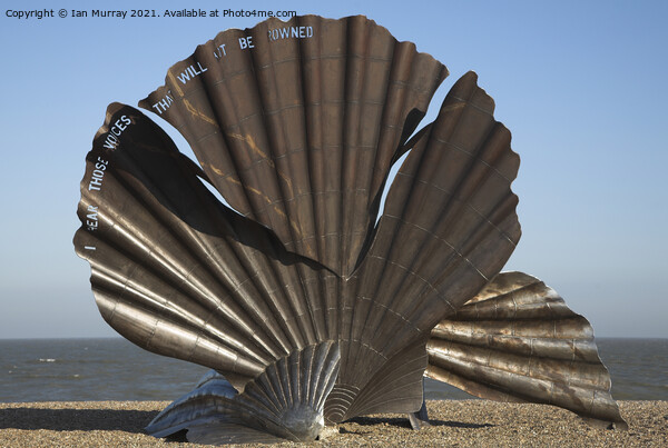 The Scallop, sculpture by Maggi Hambling  Picture Board by Ian Murray