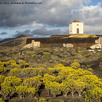 Buy canvas prints of Old windmill Lanzarote, Canary Islands by Ian Murray