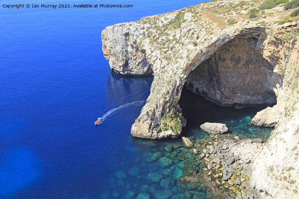 The Blue Grotto, Malta Picture Board by Ian Murray