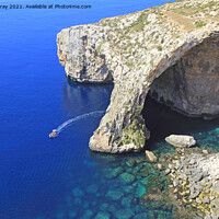 Buy canvas prints of The Blue Grotto, Malta by Ian Murray