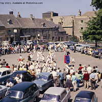 Buy canvas prints of Morris dancers, Stow-on-the-Wold, 1963 by Ian Murray