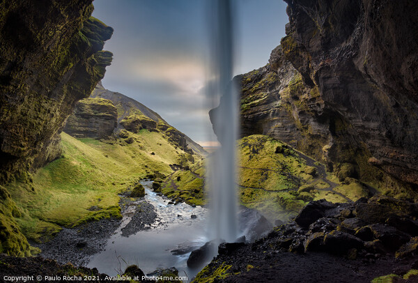 Kvernufoss waterfall in Iceland Picture Board by Paulo Rocha