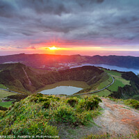 Buy canvas prints of Sao Miguel - Azores - Lagoons at sunset by Paulo Rocha
