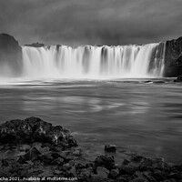 Buy canvas prints of Godafoss waterfall in Iceland by Paulo Rocha
