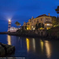 Buy canvas prints of Cascais lighthouse and museum at night by Paulo Rocha