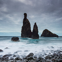 Buy canvas prints of Sea stacks in Ribeira da Janela, Madeira island by Paulo Rocha