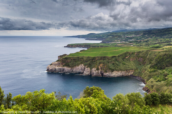 Azores, Sao Miguel island north coast panorama Picture Board by Paulo Rocha