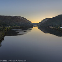 Buy canvas prints of Portas de Rodao Natural Monument at sunset, Portugal by Paulo Rocha