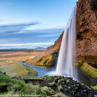 Buy canvas prints of Seljalandsfoss waterfall in Iceland by Paulo Rocha