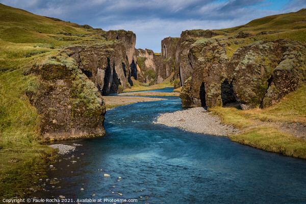 Fjadrargljufur canyon in Iceland Picture Board by Paulo Rocha
