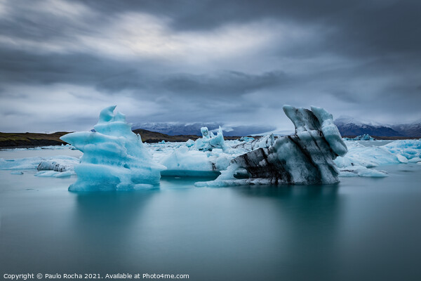 Jokulsarlon glacier lagoon in Iceland Picture Board by Paulo Rocha