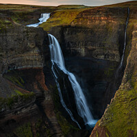 Buy canvas prints of Granni waterfall in Iceland by Paulo Rocha