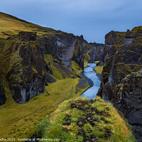 Buy canvas prints of Fjadrargljufur canyon in Iceland by Paulo Rocha