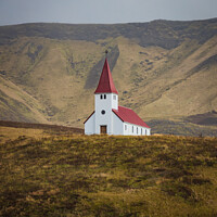 Buy canvas prints of Church in Vik i Myrdal, Iceland by Paulo Rocha