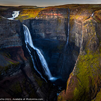 Buy canvas prints of Granni waterfall in Iceland by Paulo Rocha
