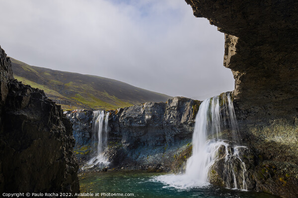 Skutafoss waterfall in southeast Iceland Picture Board by Paulo Rocha