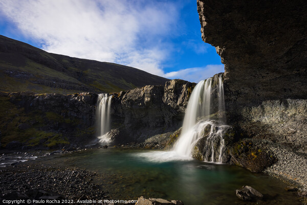 Skutafoss waterfall in southeast Iceland Picture Board by Paulo Rocha
