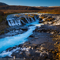 Buy canvas prints of Bruarfoss waterfall in Iceland by Paulo Rocha