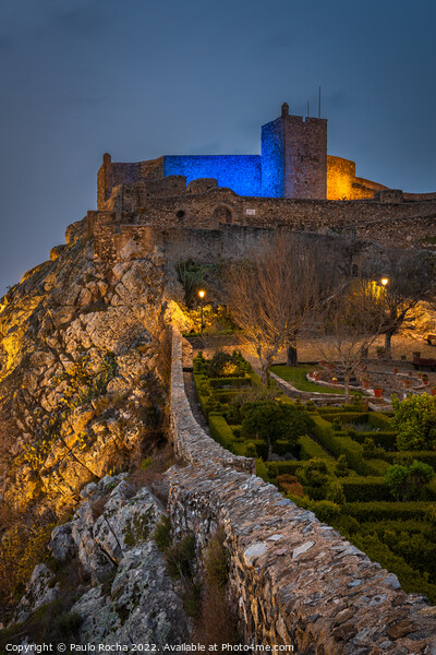 Beautiful garden within the fortress walls in Marvao, Alentejo, Portugal Picture Board by Paulo Rocha