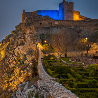 Buy canvas prints of Beautiful garden within the fortress walls in Marvao, Alentejo, Portugal by Paulo Rocha