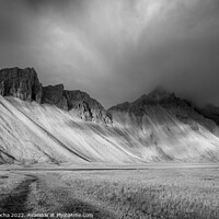 Buy canvas prints of Vestrahorn mountain in Iceland by Paulo Rocha