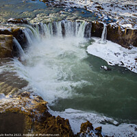 Buy canvas prints of Godafoss waterfall, Iceland by Paulo Rocha