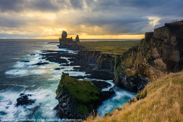 Cliffs of Londrangar, Iceland Picture Board by Paulo Rocha