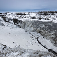 Buy canvas prints of Dettifoss waterfall in Iceland. Winter time. by Paulo Rocha