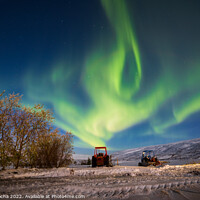Buy canvas prints of Northern lights in Laugar, Iceland by Paulo Rocha