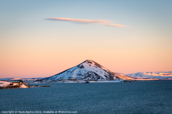Vindbelgjarfjall mountain, Myvatn lake, Iceland Picture Board by Paulo Rocha