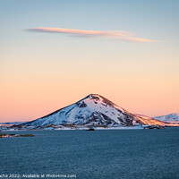 Buy canvas prints of Vindbelgjarfjall mountain, Myvatn lake, Iceland by Paulo Rocha