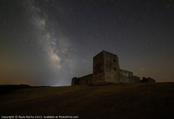 Valongo Castle Évora, under night sky Picture Board by Paulo Rocha