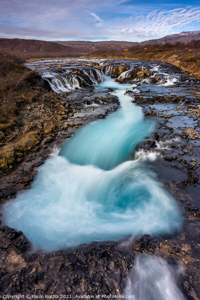 Bruarfoss waterfall in Iceland Picture Board by Paulo Rocha
