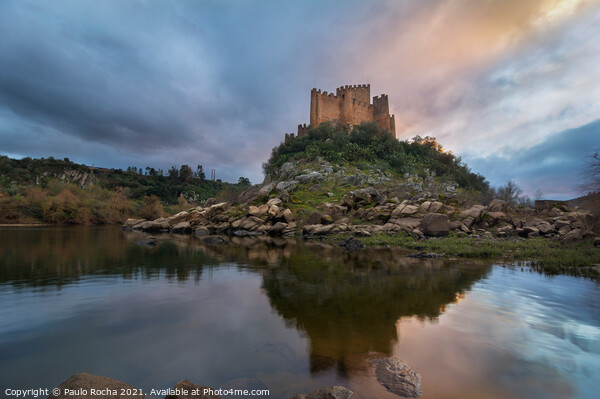 Almourol Castle in Portugal Picture Board by Paulo Rocha