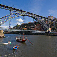 Buy canvas prints of Dom Luís I Bridge over Douro river in Oporto by Paulo Rocha