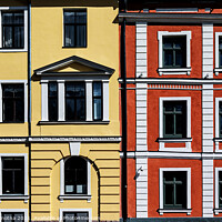 Buy canvas prints of Colorful buildings by Maria Vonotna