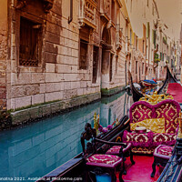Buy canvas prints of Venice gondola by Maria Vonotna