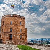 Buy canvas prints of Gediminas tower of Vilnius by Maria Vonotna